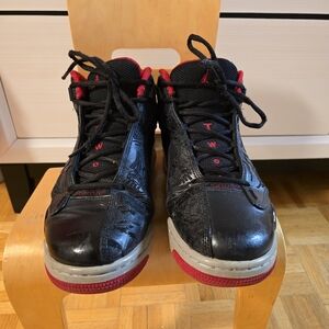 Kids Black and Red Sneakers